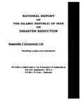  National report of the Islamic Republic of Iran on disaster reduction : Building codes and standards